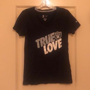 Black raiders Nike tee